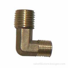 Brass 90 degree male elbow pipe fitting